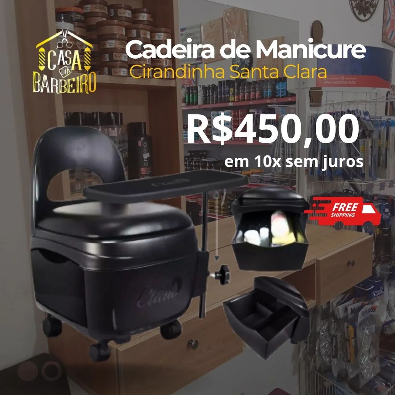 Cadeira para manicure - Foto 3
