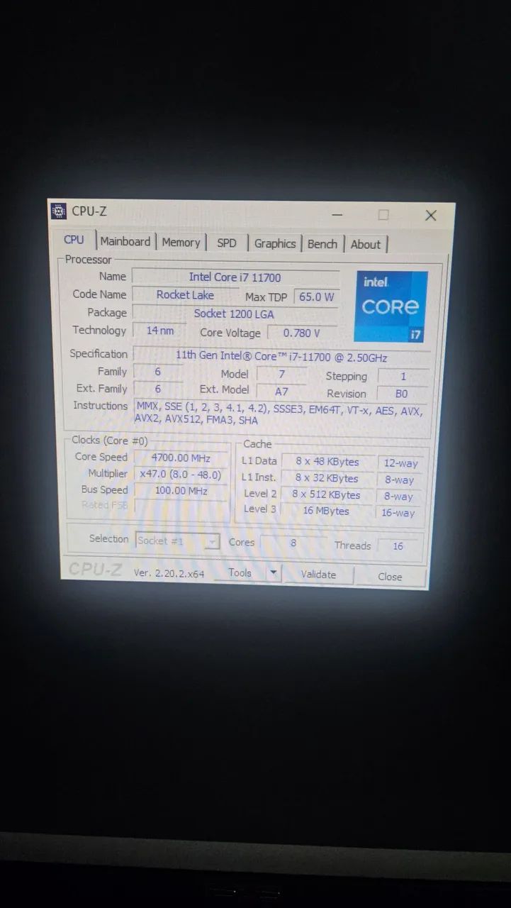Kit intel core i7 11700 + placa mae z490a pro msi - Foto 3