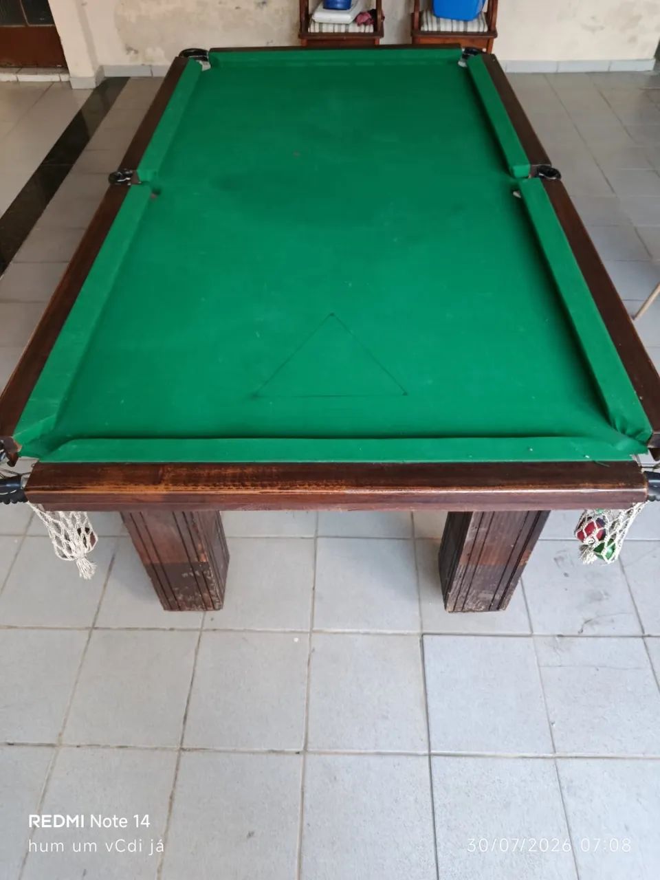 Vendo sinuca com caçapa de rede 