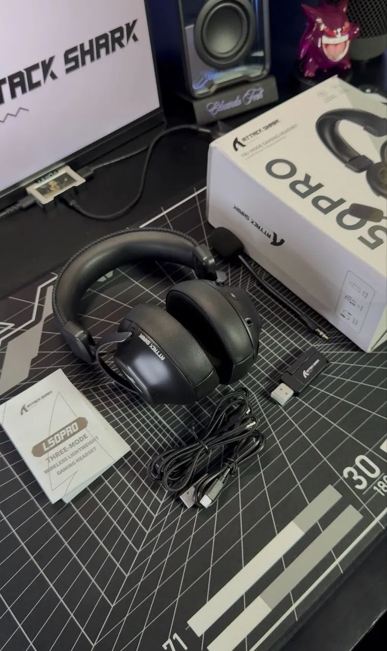 Headset ATTACK SHARK L50 PRO com Três Modos - Foto 3