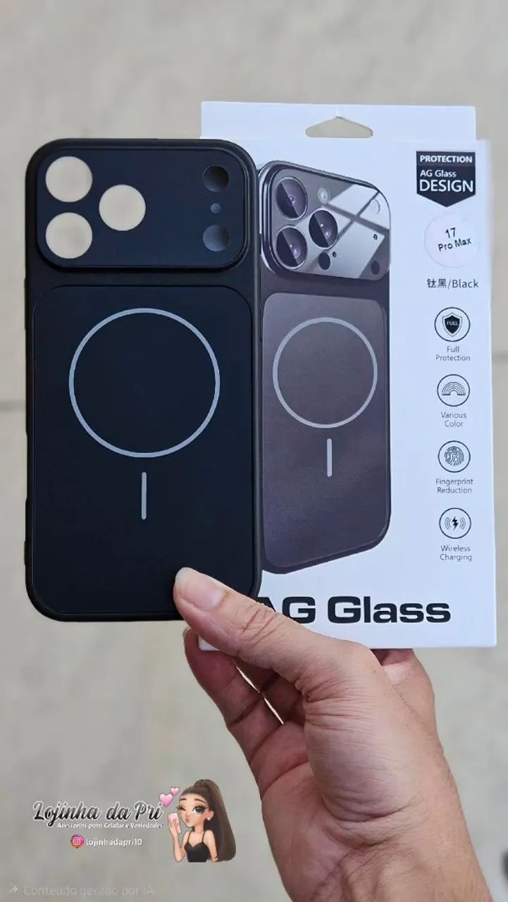 Case Glass para linha iPhone 17 - Foto 3