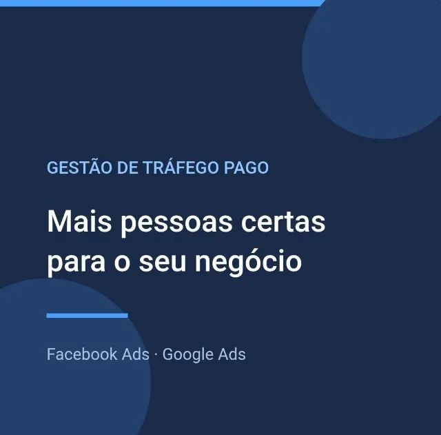 Gestão Profissional de Anúncios e Tráfego Pago