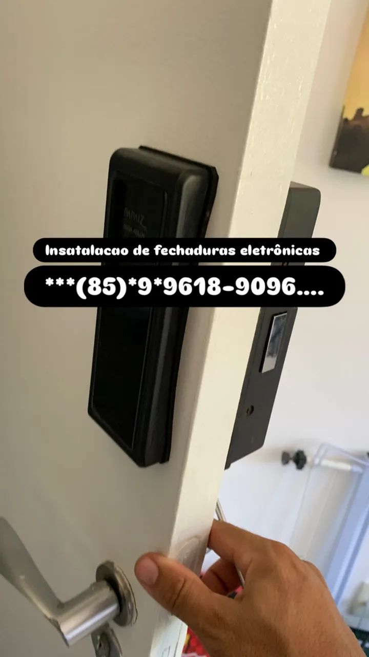 Instalação de fechadura eletrônica 