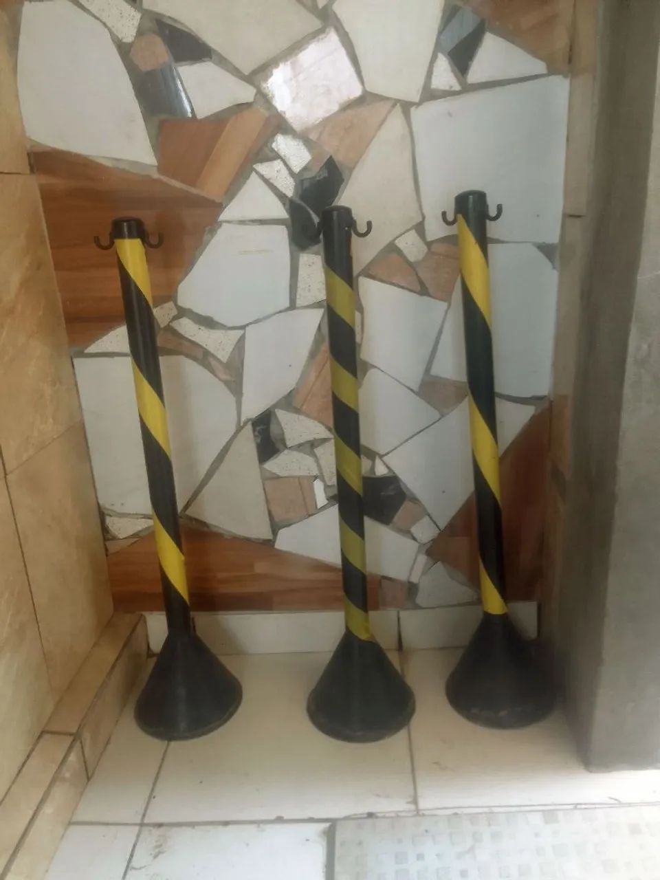 Pedestal / poste de sinalização zebrado - Foto 2