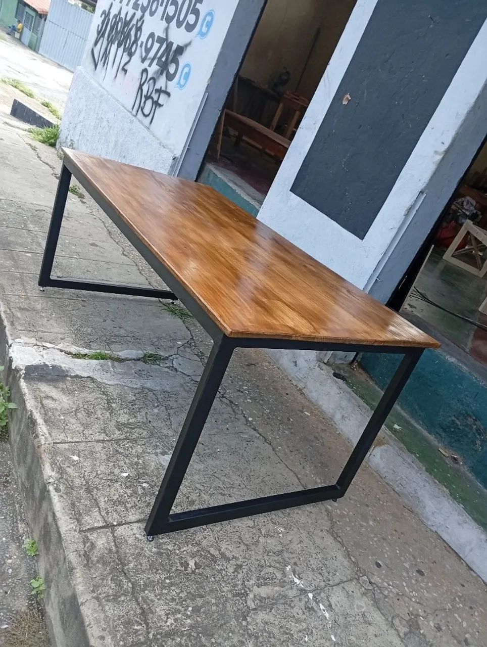 Mesa estilo industrial 1,80x0,90 - Foto 3