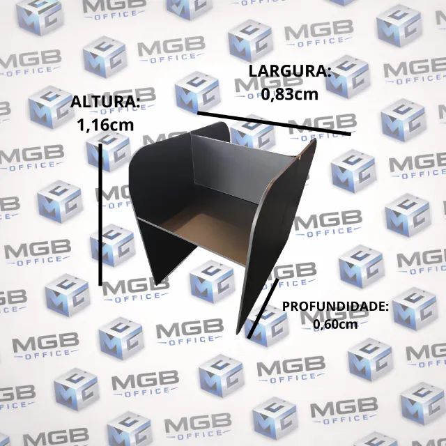 Baias de Escritório CONJUNTO - 1,16x0,83x0,60cm - (PRETO ou CINZA) ENTREGAS EM ATÉ 24h!  - Foto 2