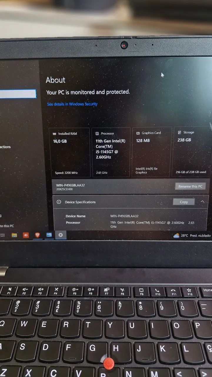 Notebook Lenovo L14 gen 2 thinkpad - Foto 4