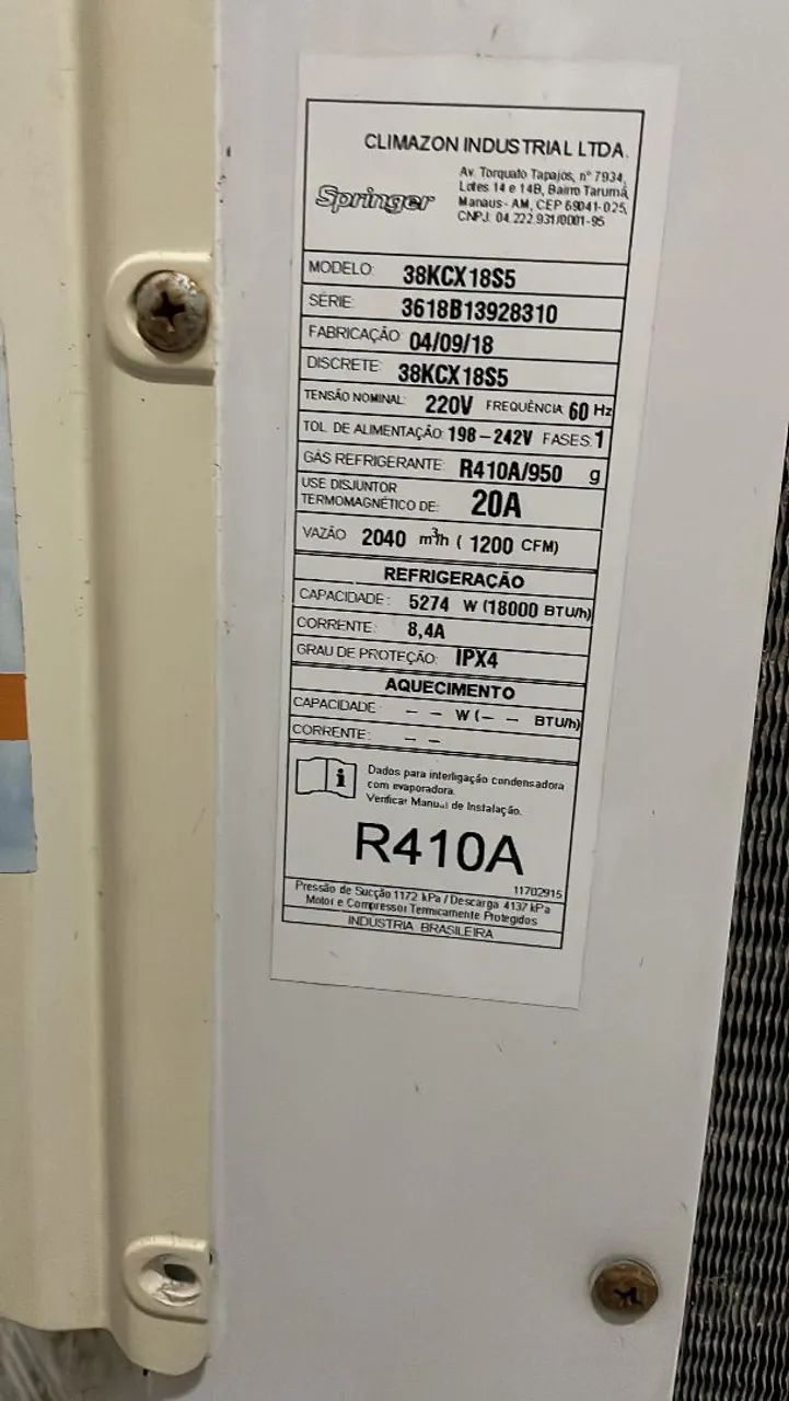 Ar condicionado Midea/Komeco 18.000Btus - Foto 3