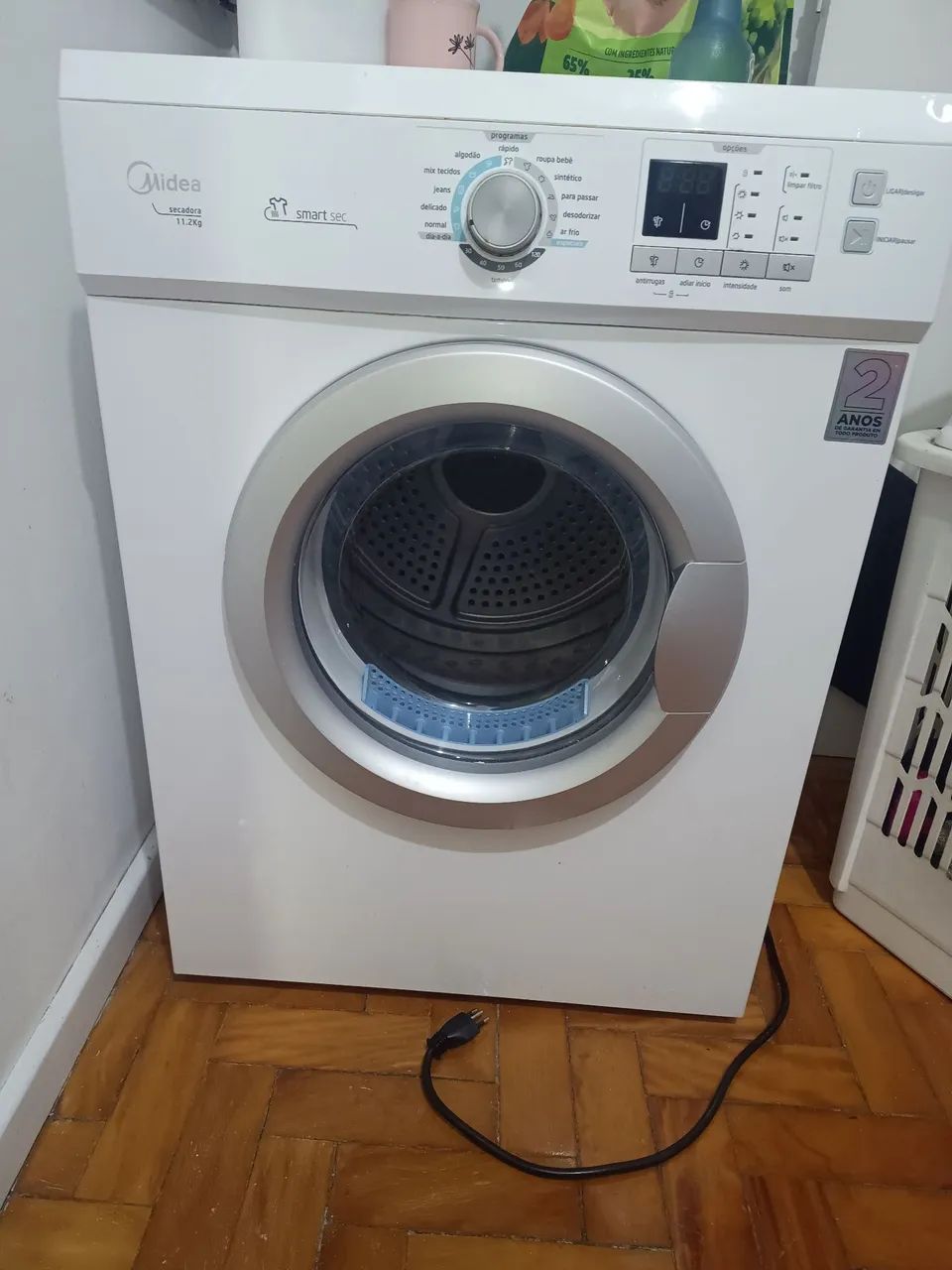 Secadora de roupas Midea 11,2kg - SM111 -16 programas de secagem com manual. Barbada! - Foto 3