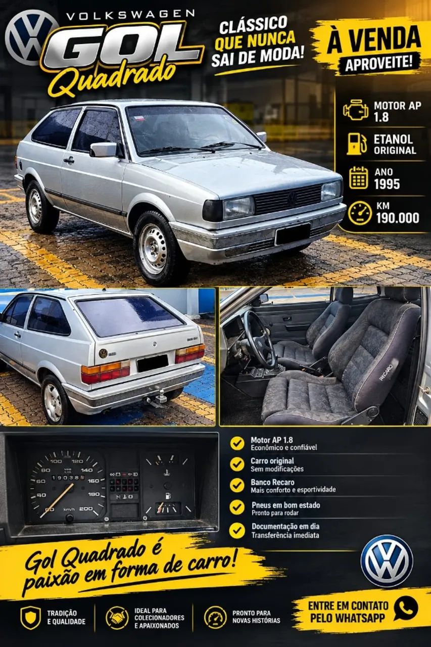 Volkswagen Gol Geração I CL 1.8 2P 1993