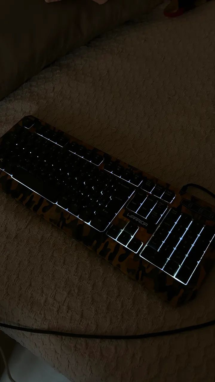 Teclado Gamer Warrior Camuflado - Foto 3