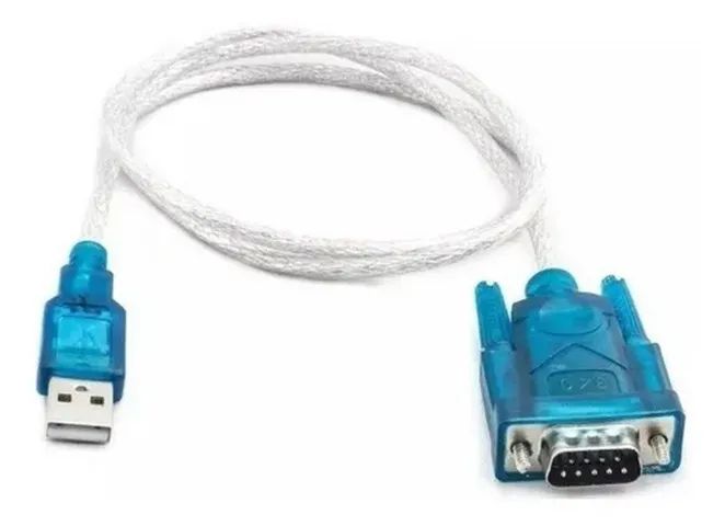 Cabo USB para Serial DB9 RS232 - Novo 1743