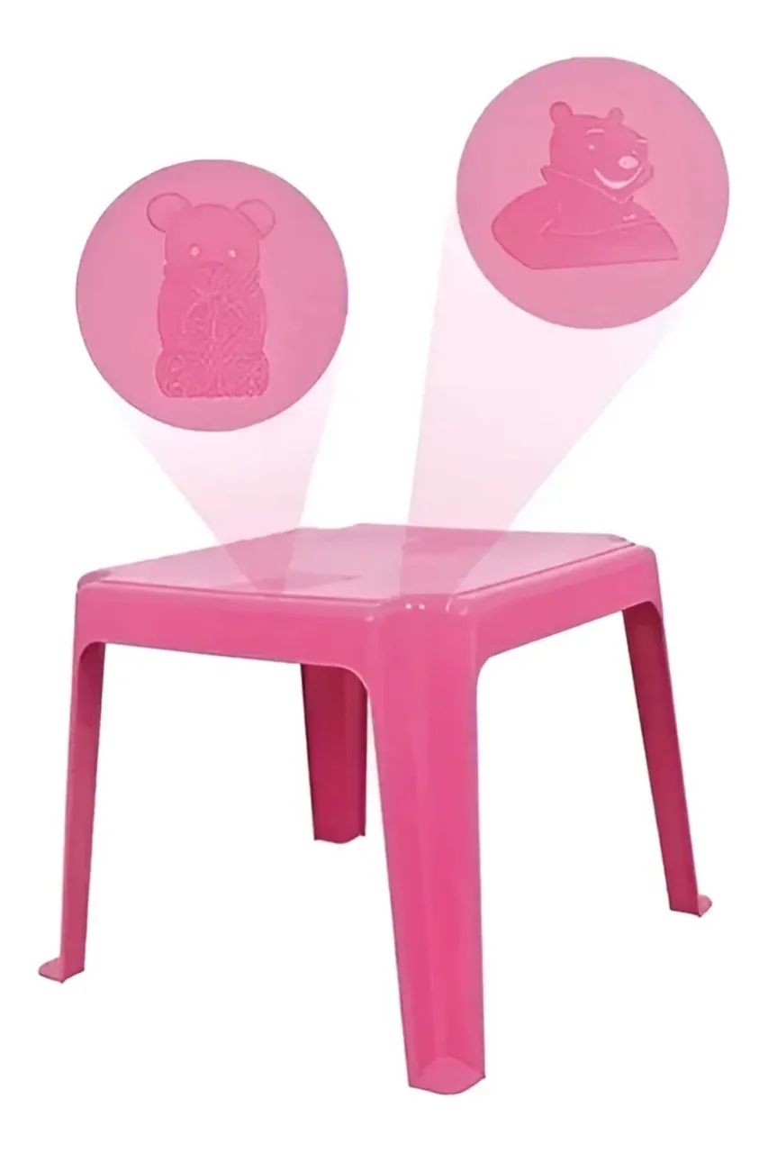 Mesa infantil Rosa reforçada -NOVA   - Foto 4