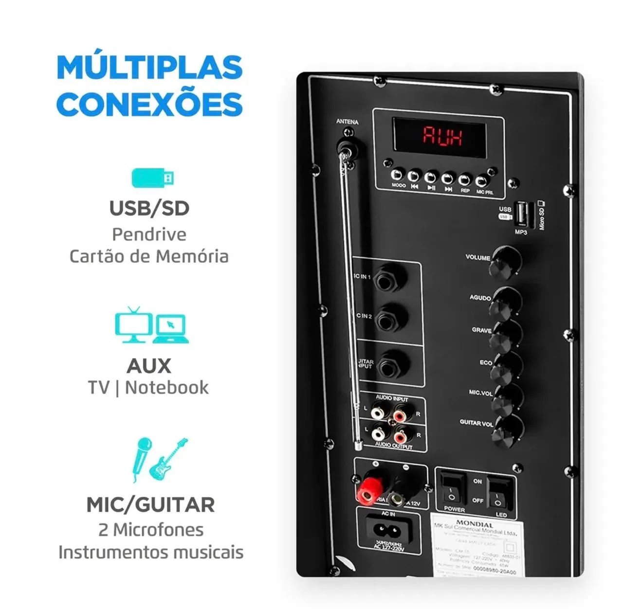 Caixa de som mondial  - Foto 5