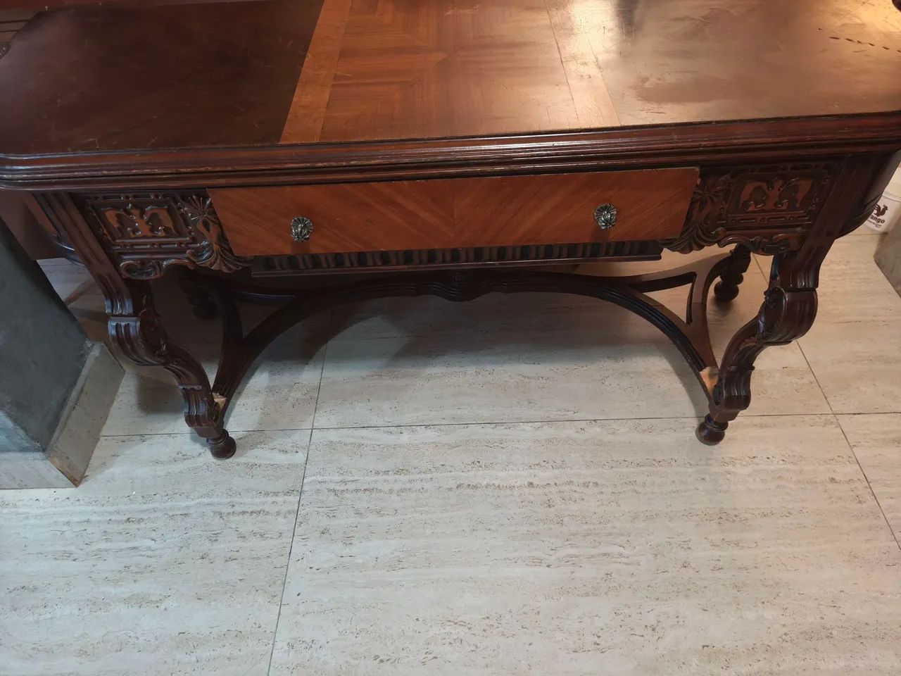 Mesa de madeira maciça de abrir  - Foto 2