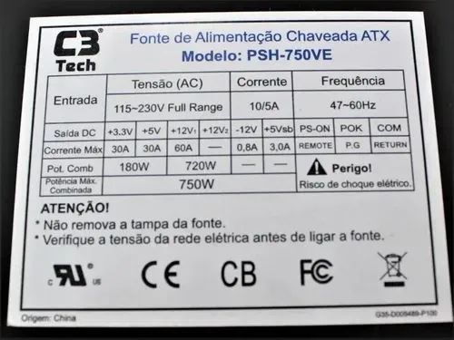 Fonte Real C3 ATX 750W - Foto 2