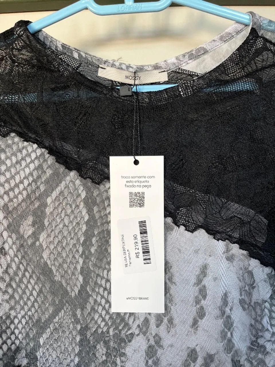 Blusa rendada Mossy - Foto 3