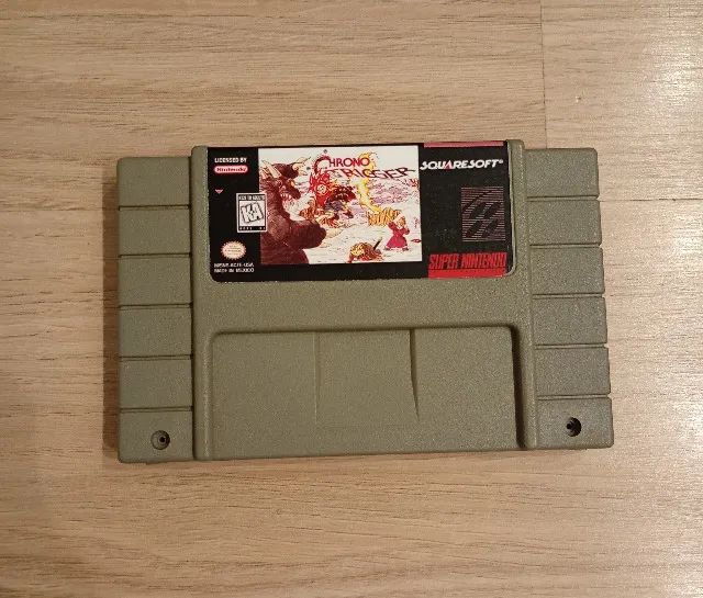 Chrono Trigger repro em placa nova - salvando