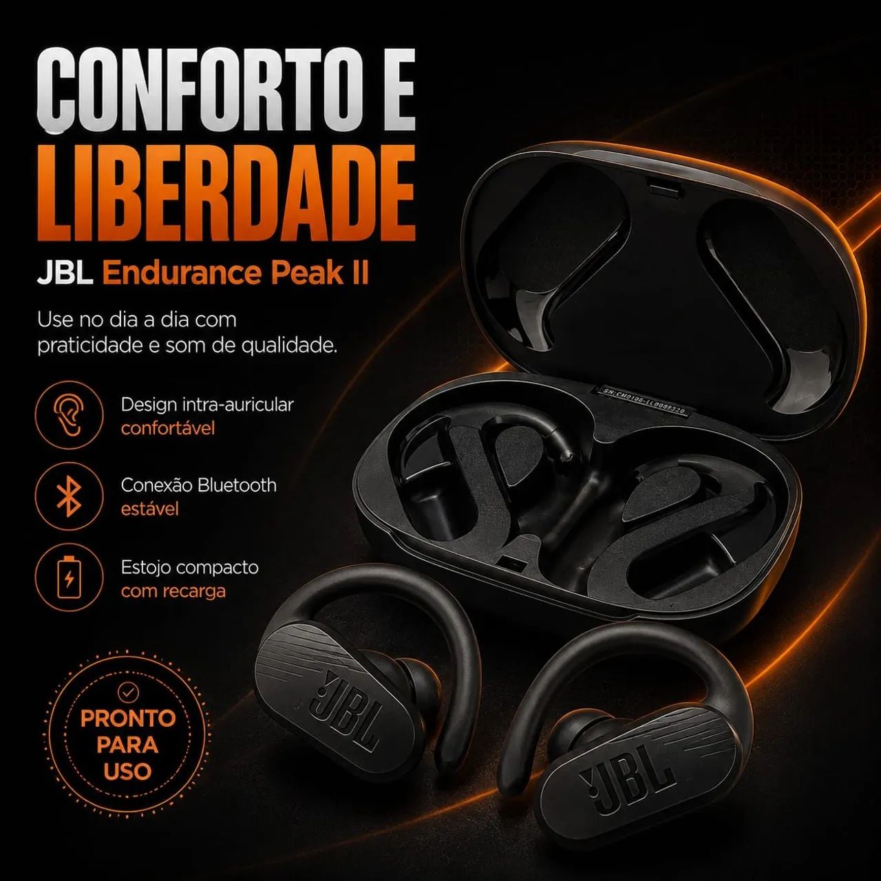 FONE JBL ENDURENCE PEAK - Foto 4