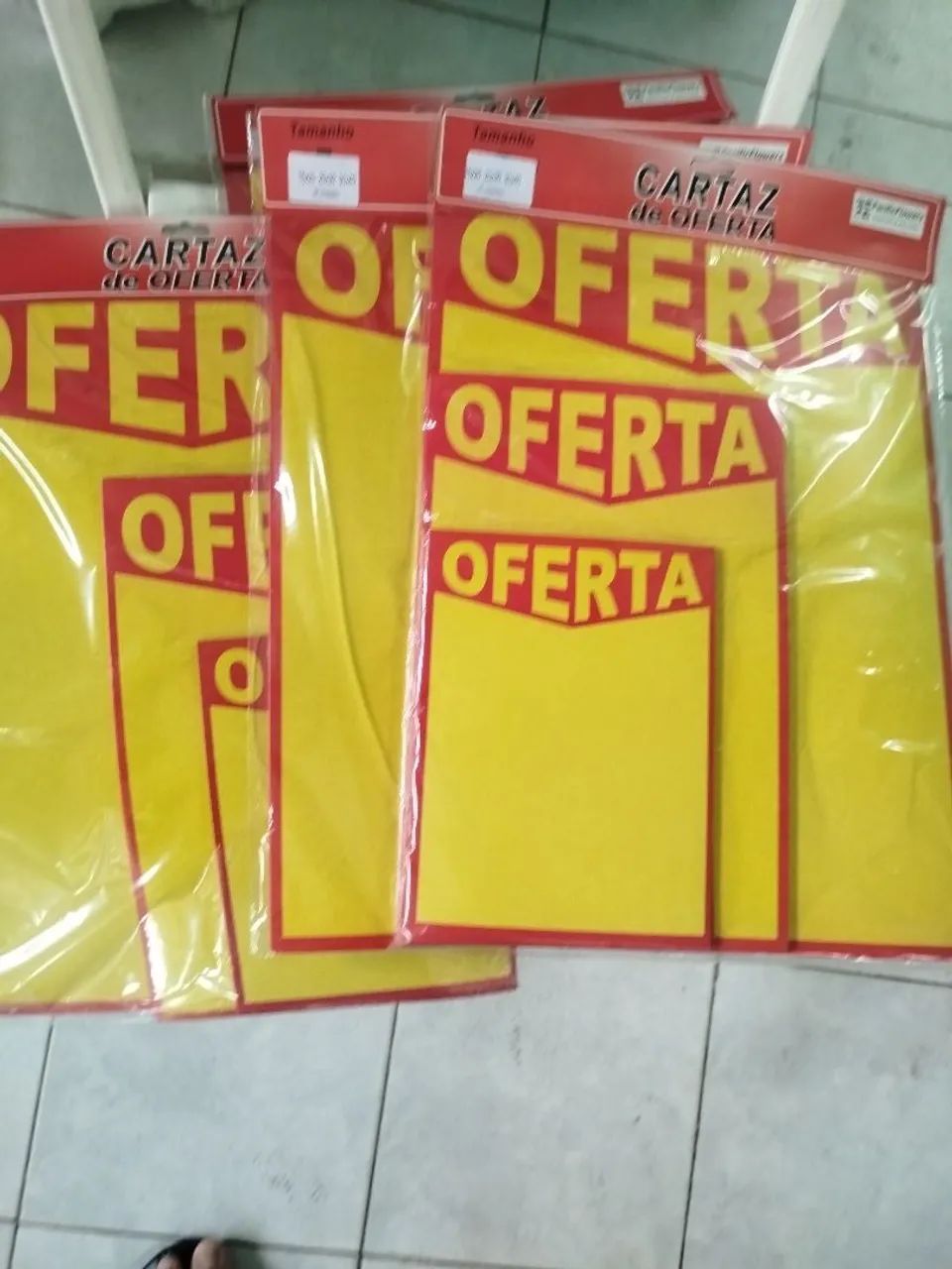 Cartaz de ofertas,pacote com 36 unidades ,g,m,p - Foto 2