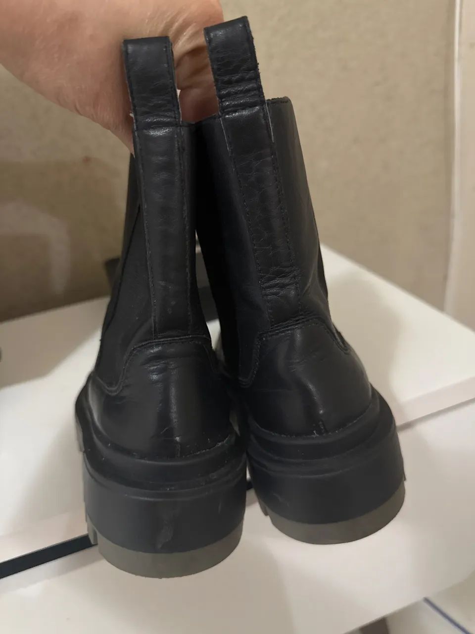 Bota de couro Zara  - Foto 4