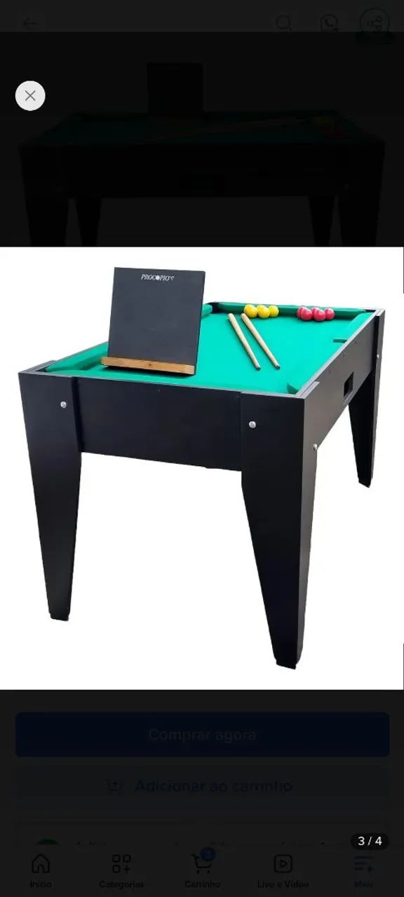 Vendo mesa de Sinuca Campeira - Seminova