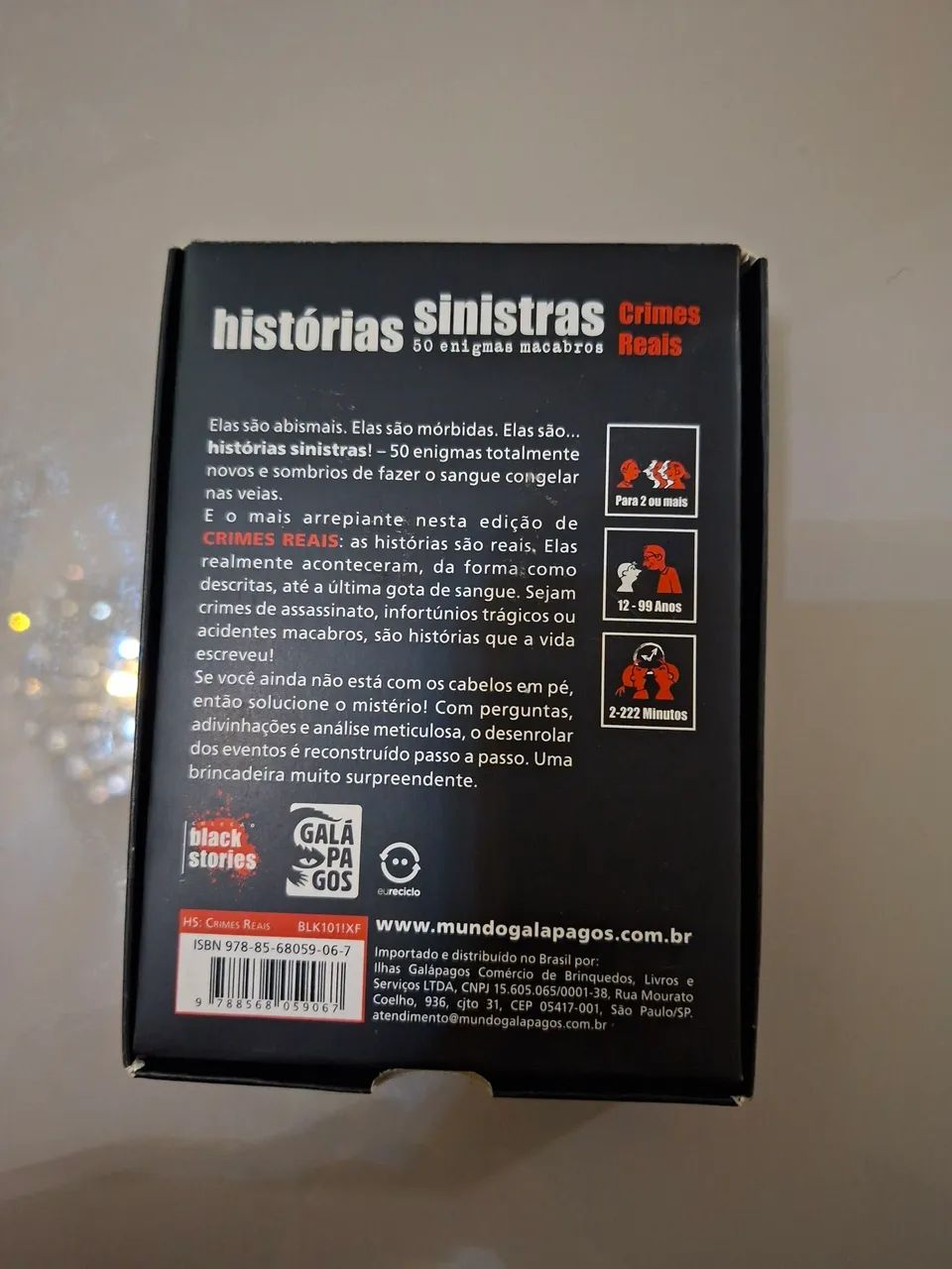 Jogo histórias sinistras (crimes reais) - Foto 2