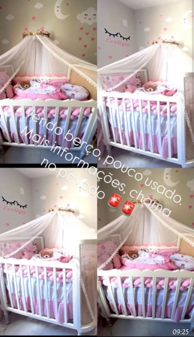 BEBÊ CANGURU e BERÇO COM COLCHÃO  - Foto 2