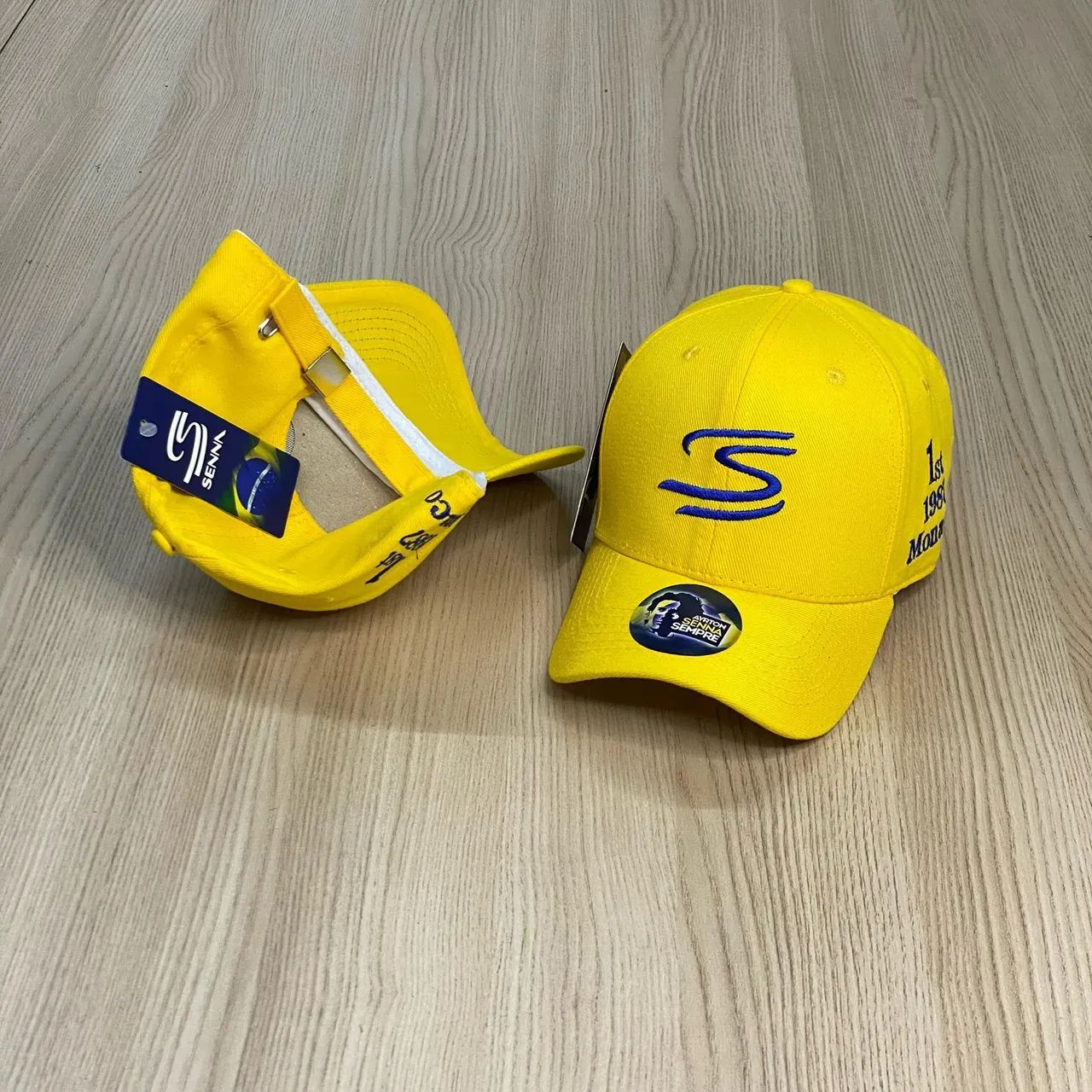 Boné Airton Senna Amarelo Novo 