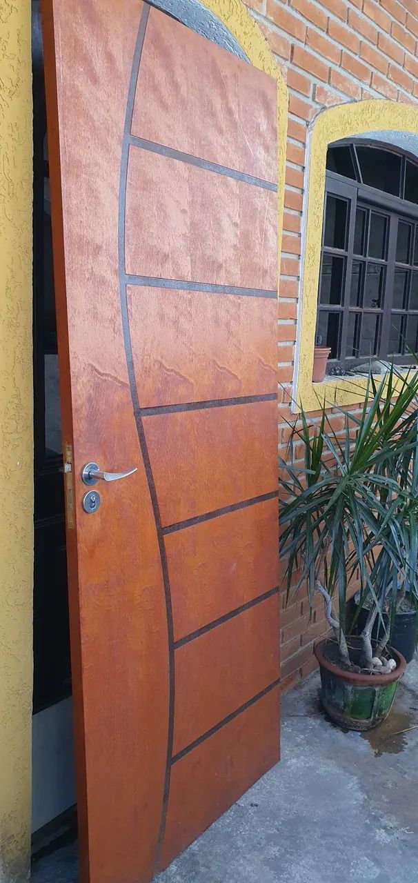 Porta de madeira COMPLETA!  - Foto 4