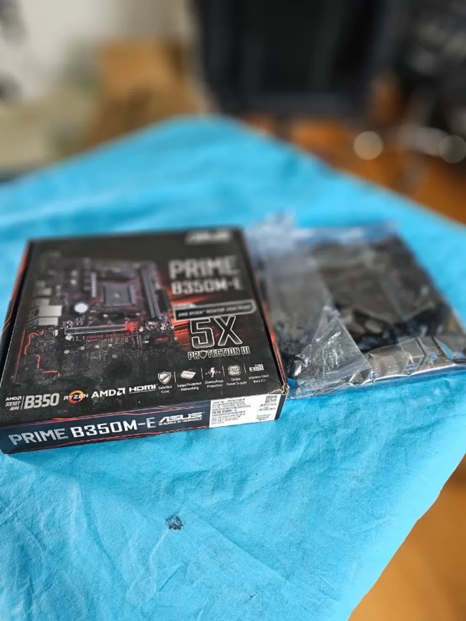 Placa-Mãe Asus Prime B350M-E AM4 com Caixa - 100% Funcional
