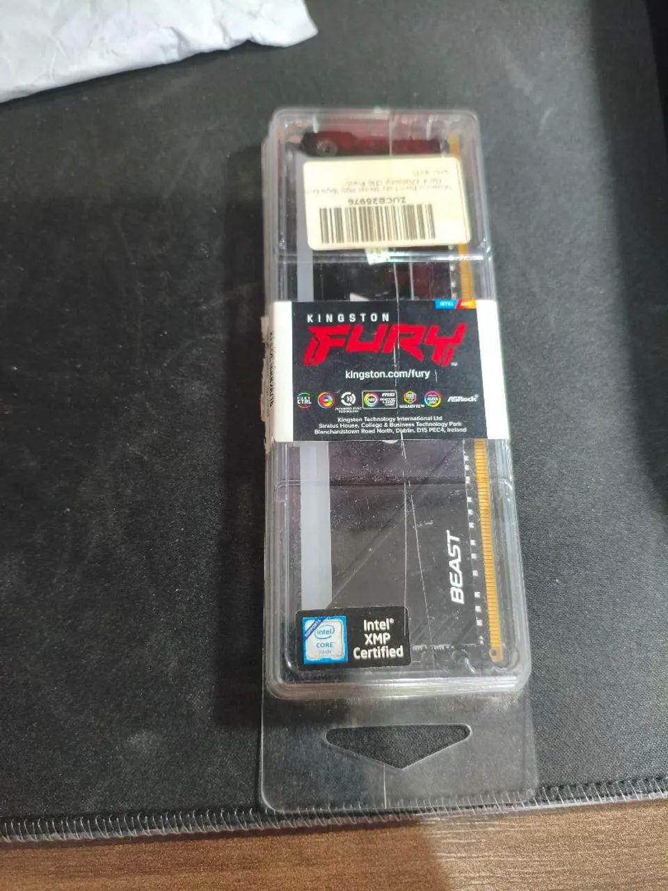 Memória RAM Kingston Fury 16gb ddr4 rgb 3200mhz