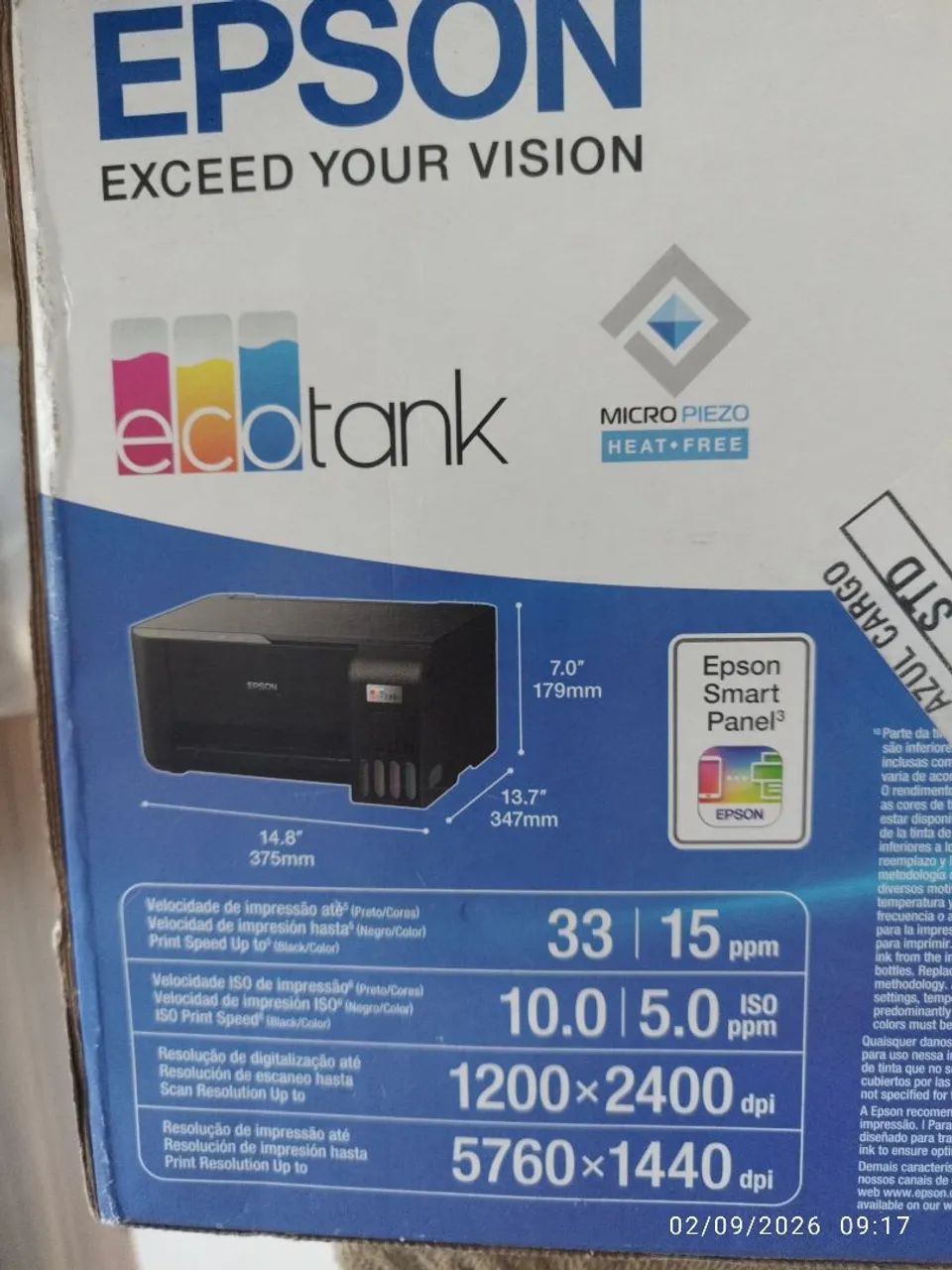 Impressora EcoTank L3250 Epson - Foto 5