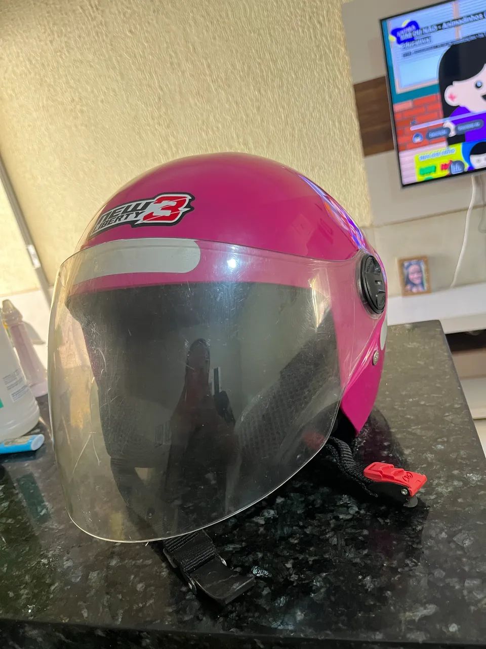 Capacete rosa  - Foto 3