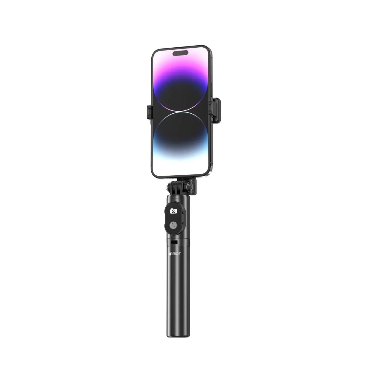 Hrebos Premium | Bastão de Selfie 73cm - Preto - Foto 2