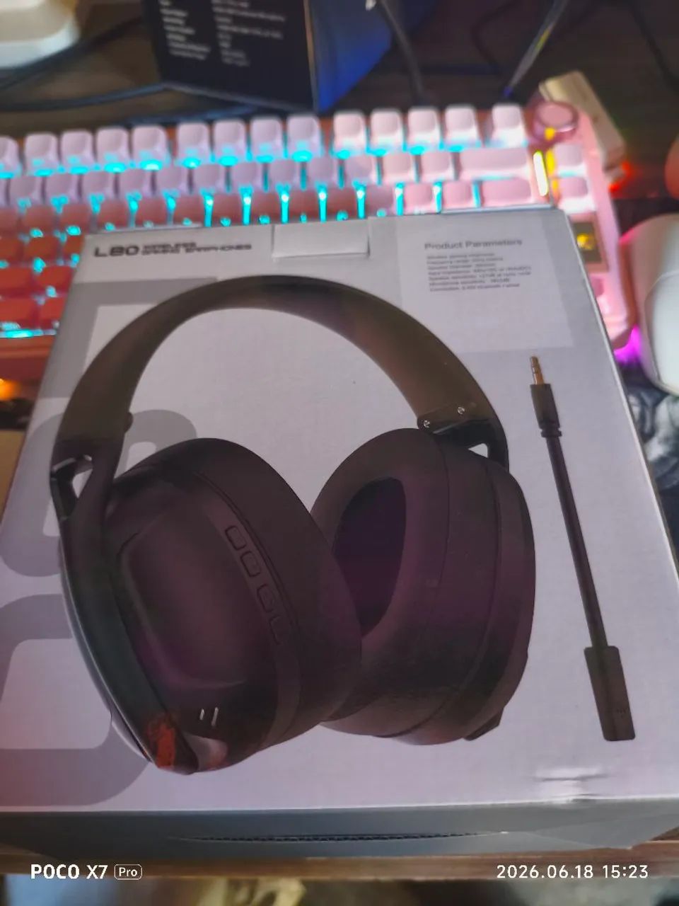 Headset Gamer Smailwolf L80 Preto Tri-Mode Sem Fio - Foto 3