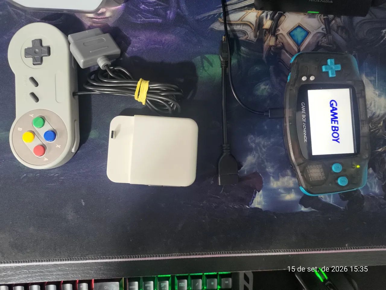 Gameboy advance com mod HDMI para tvs