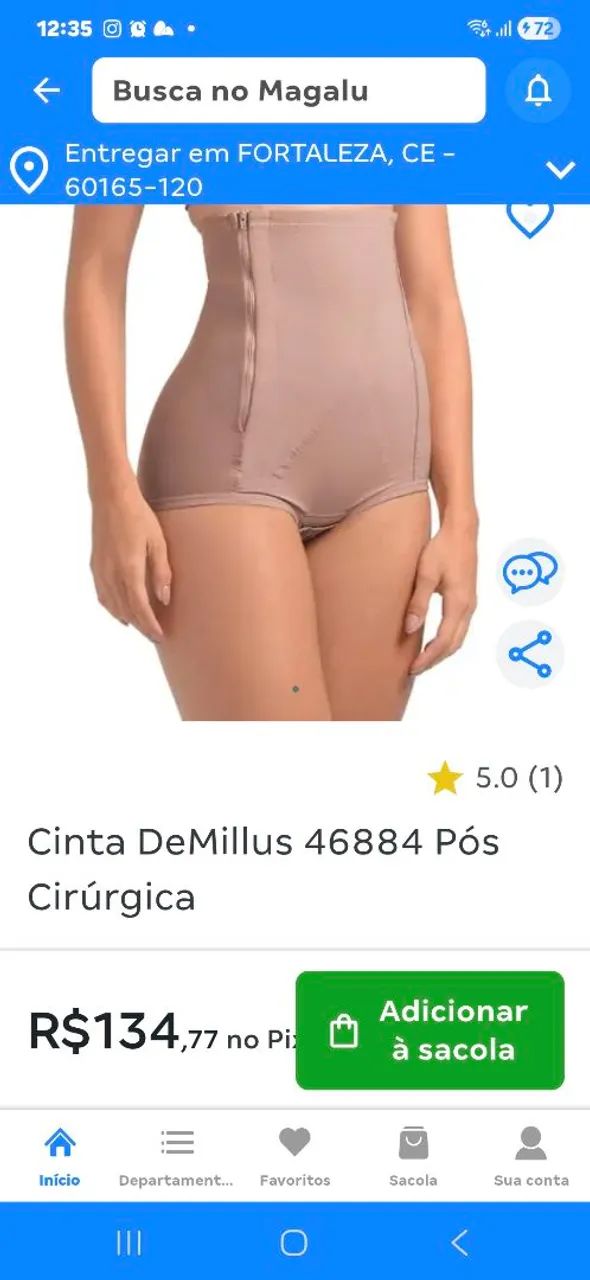 Cinta pos cirúrgica tam G