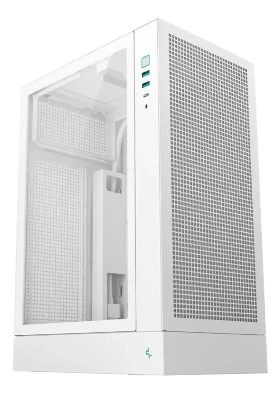 Gabinete Compacto Deepcool CH170 Plus Branco Micro ATX - Foto 3