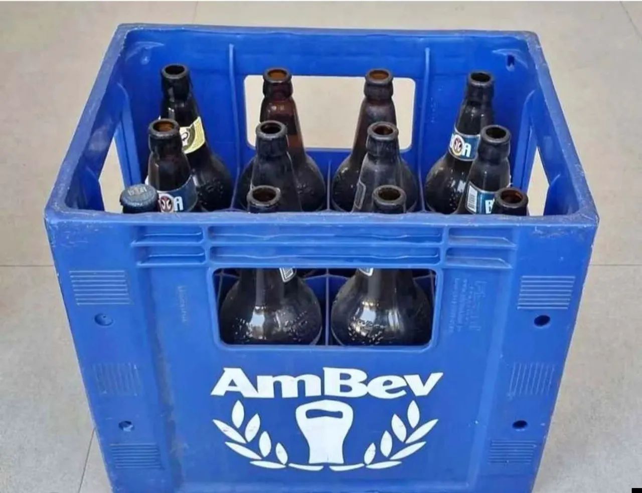 VENDO VASILHAME COMPLETE DE LITRAO AMBEV , PLASTICO + CASCOS