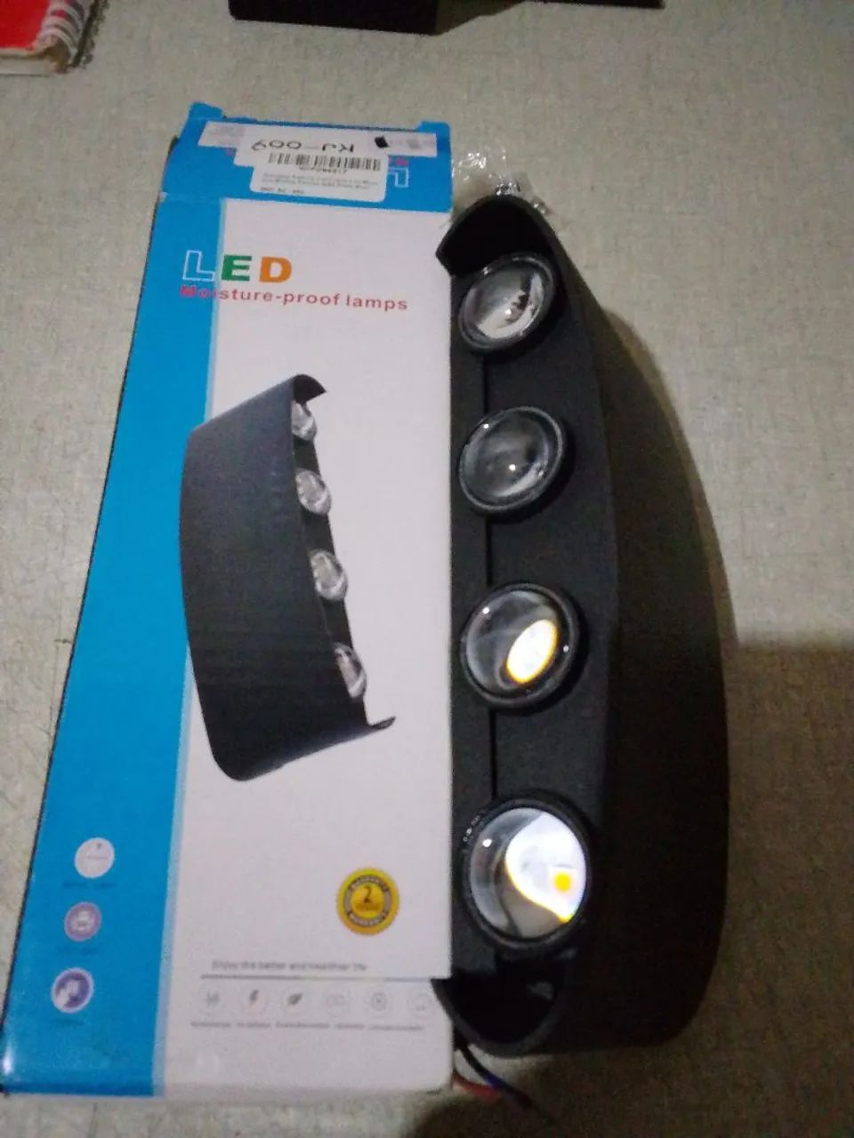 LED ARANDELA EXTERNA.