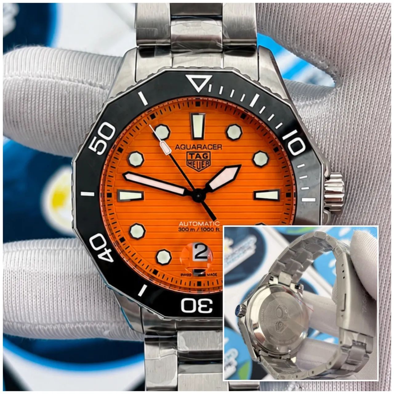 RELOGIO TG AQUARACER ORANGE AUTOMÁTICO 