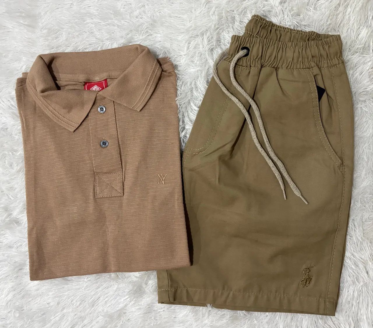 Kit Camisa Polo e Bermuda Sarja 