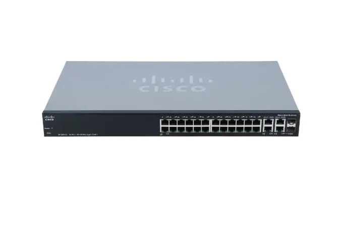 Switch Cisco SF300-24P 24 Portas 10/100 4 Portas 1GB + 2 Portas SFP 1GB