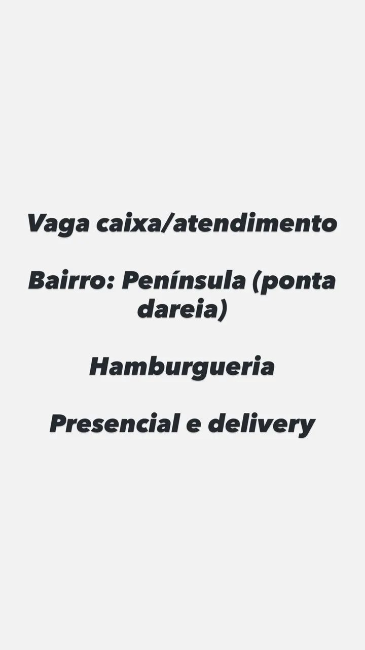 Atendimento / caixa