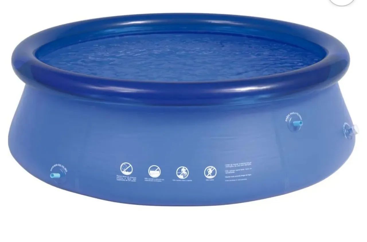 PISCINA INFLÁVEL MOR 1.9L LACRADA NA CAIXA - Foto 3