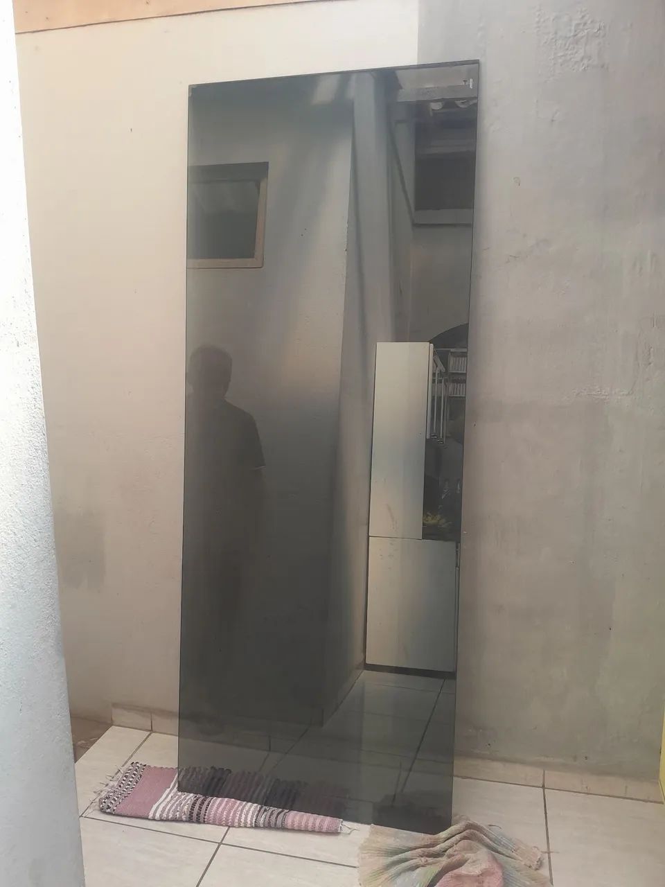 Fixed Panel for Sliding Glass Door – Smoked/Dark Glass – 2.20 x 0.82 m