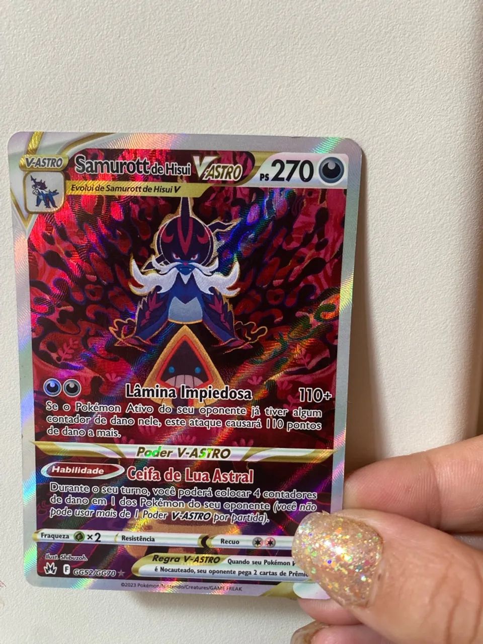 Samurott de Hisui-V-ASTRO (GG52/ GG70) ( Pokemon card ) - Foto 3
