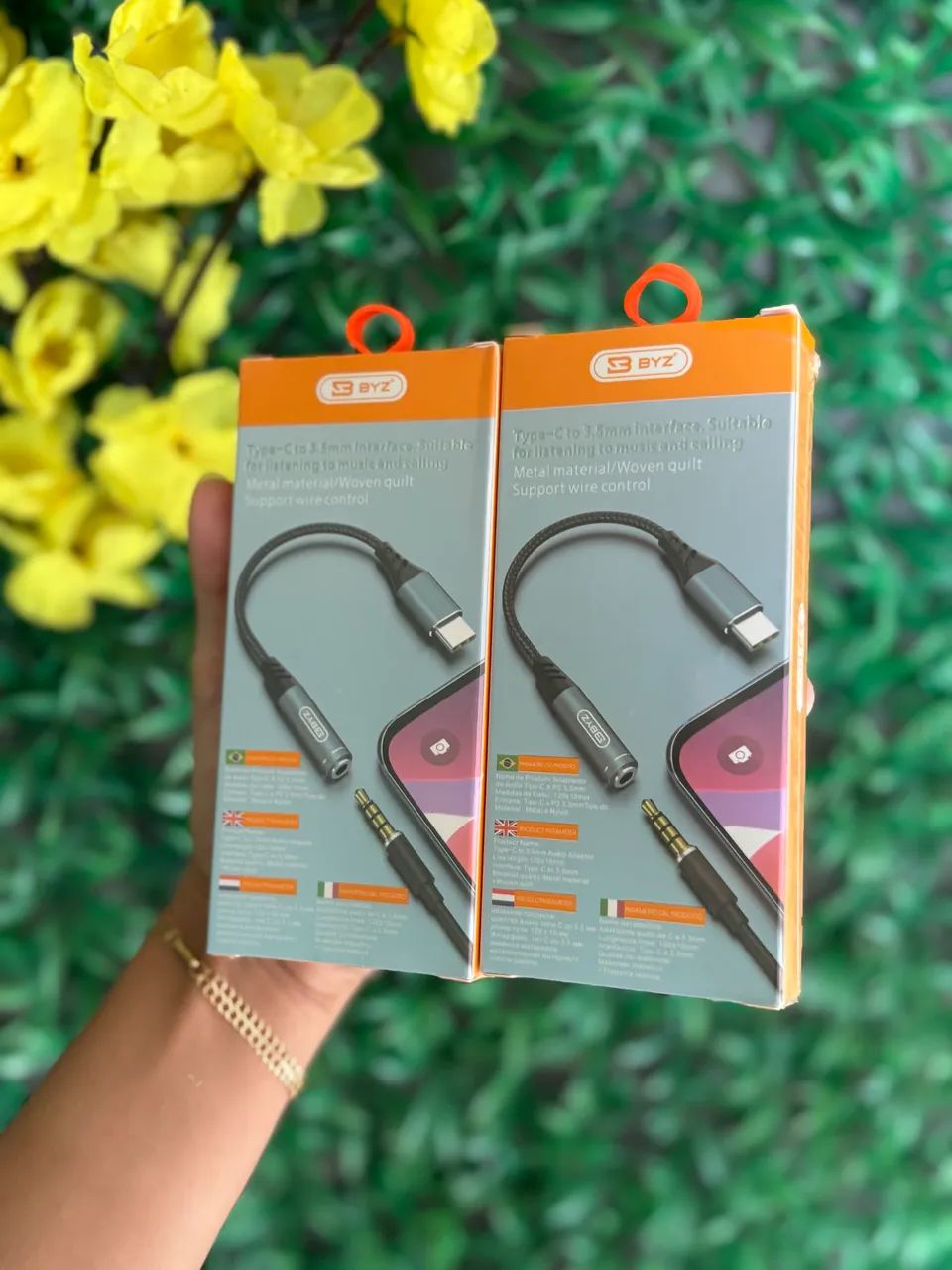 Adaptador de áudio P2 para TipoC.