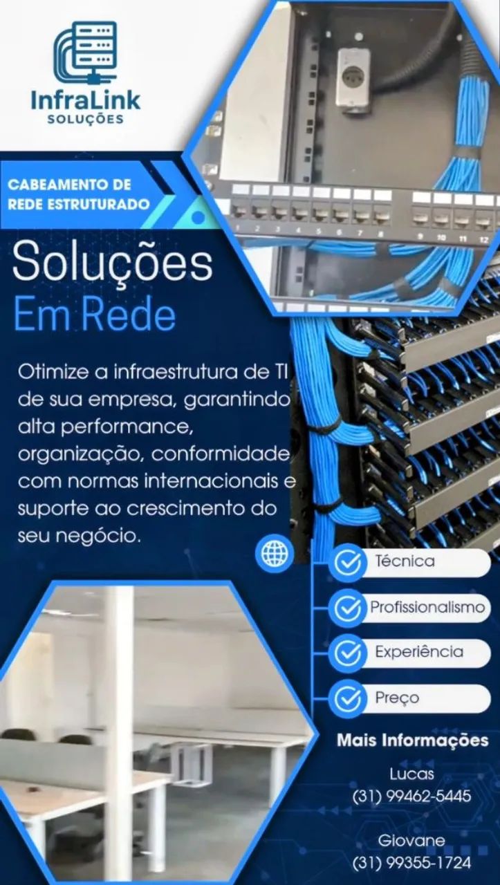 Cabeamento de Rede Infralink Soluções 